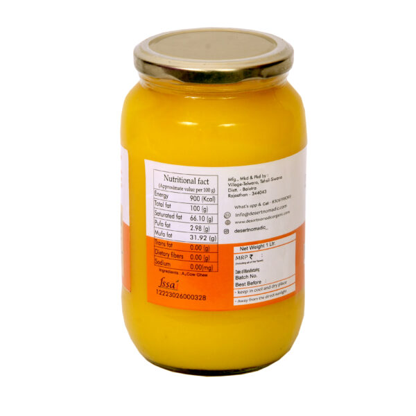 A2 Desi Tharparkar Cow Ghee (1 Ltr) - Image 2